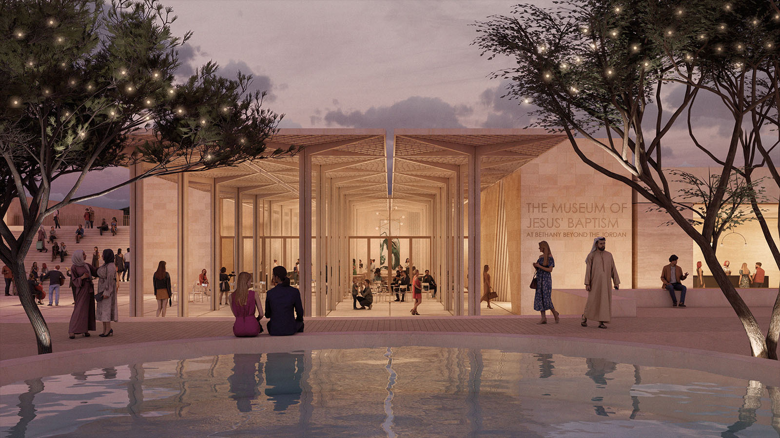 Rendering of the Níall McLaughlin Architects (NMLA) entry